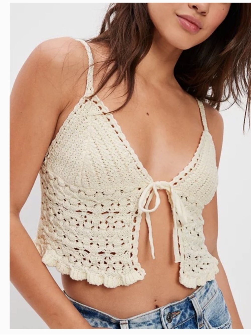 American Eagle Tie Front Cami Top